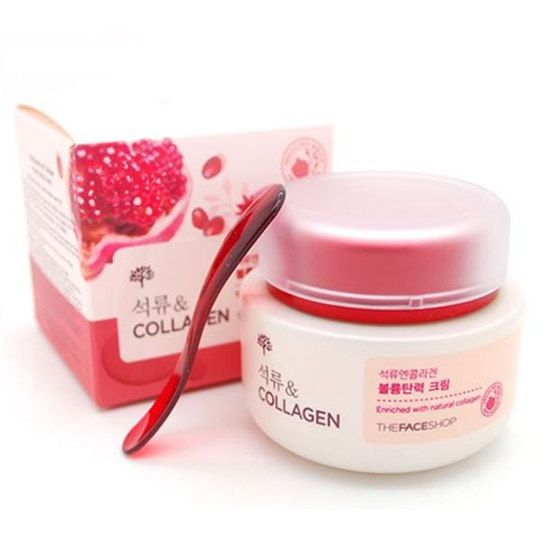 Kem Dưỡng Da Chống Lão Hóa chiết xuất lựu The Face Shop Pomegranate &amp; Collagen Volume Lifting Cream (Bestseller)