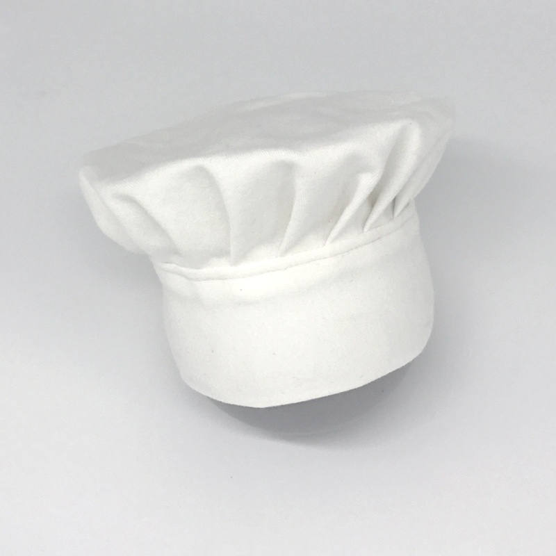 Mũ Đầu Bếp Cotton Mềm Mại Màu Trắng Làm Phụ Kiện Chụp Ảnh Cho Bé Sơ Sinh
