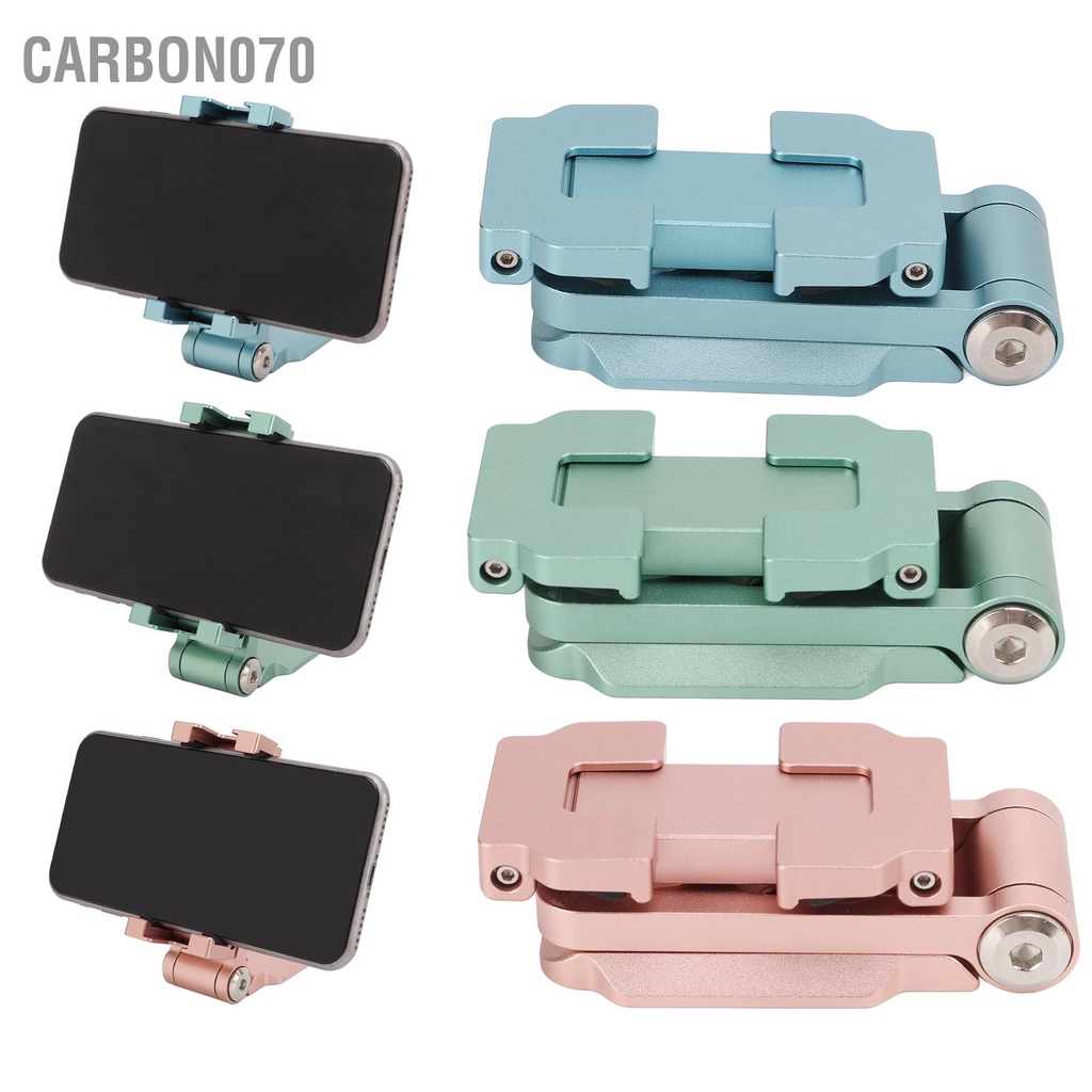 Carbon070 Hợp kim nhôm Giá đỡ điện thoại di động Chân máy xoay 360 ° kẹp với giày lạnh cho thông minh