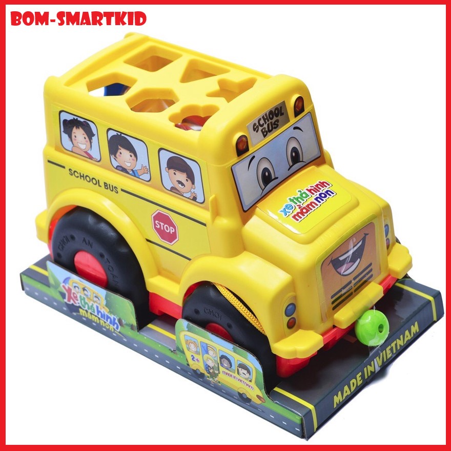 Xe BUS THẢ CÁC KHỐI HÌNH HỌC CHÍNH HÃNG ANTO VIỆT NAM [Giúp Bé Phân Biệt Hình Khối và màu sắc]