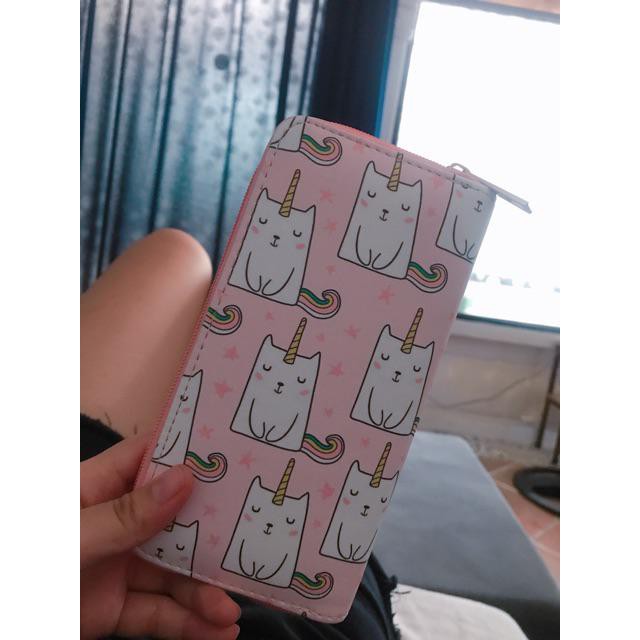 Bóp Ví Dài Cầm Tay Nữ Hoạt Tiết Hoạt Hình Kì Lân Và Gấu Dễ Thương ! Link 16 | BigBuy360 - bigbuy360.vn