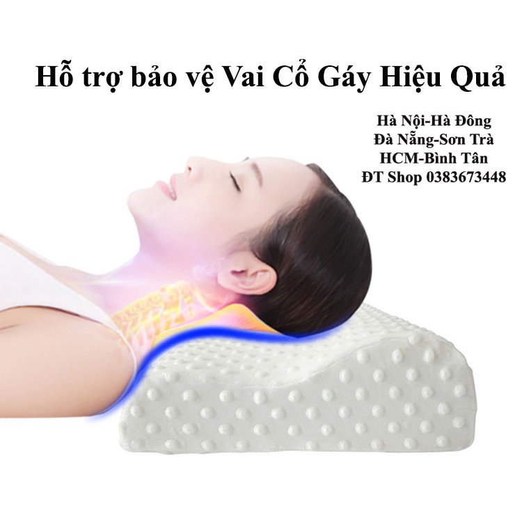 Gối cao su non người lớn, Gối cao su thiên nhiên mềm mịn, dụng cụ giường ngủ thiết yếu - Top 5 SẢN PHẨM BÁN CHẠY 2021