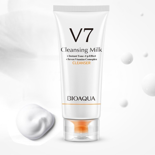 Sữa Rửa Mặt Làm sạch sâu và Dưỡng Trắng V7 Hàng Chính Hãng Bioaqua