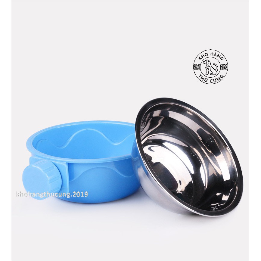 BÁT ĂN GẮN CHUỒNG DÀNH CHO CHÓ MÈO- BÁT TREO CHỐNG ĐỔ