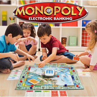 Monopoly Electronic Banking English Chess Chessboard Cards Board Party Game Rich Man Kids Children Boys Girls Toys