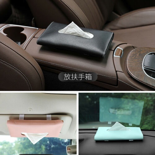 Giá Đỡ Đựng Khăn Giấy Gắn Tấm Che Nắng Xe Hơi Tiện Dụng