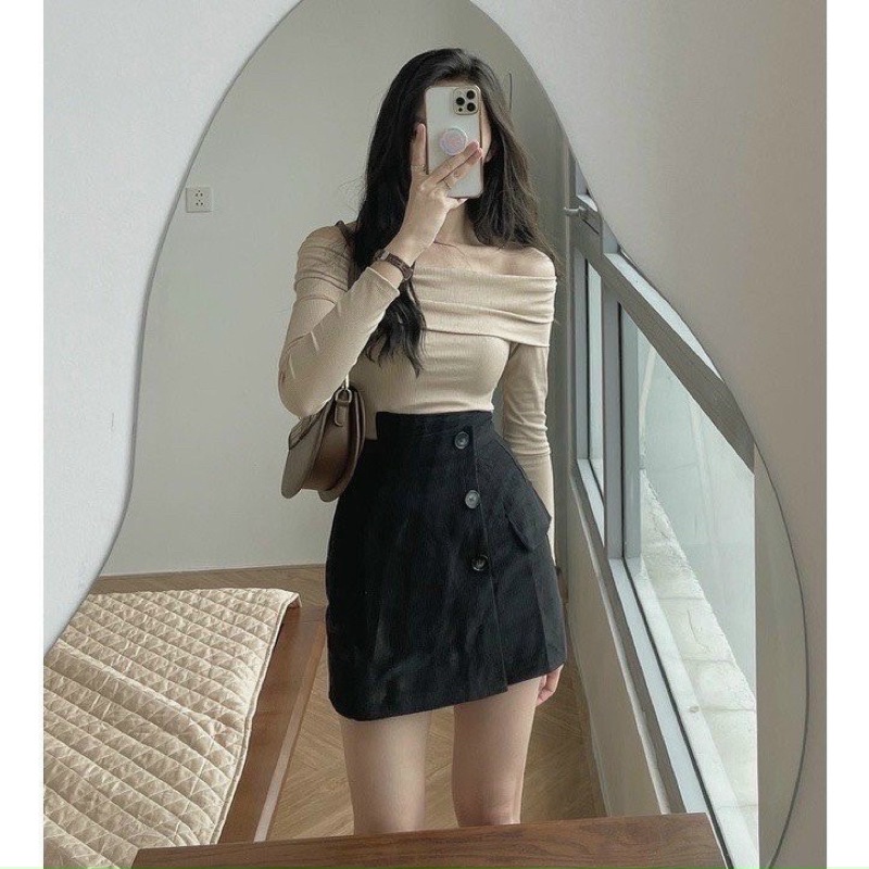Chân váy tăm nhung Bigsize có quần trong 60-90kg Ms555 | WebRaoVat - webraovat.net.vn
