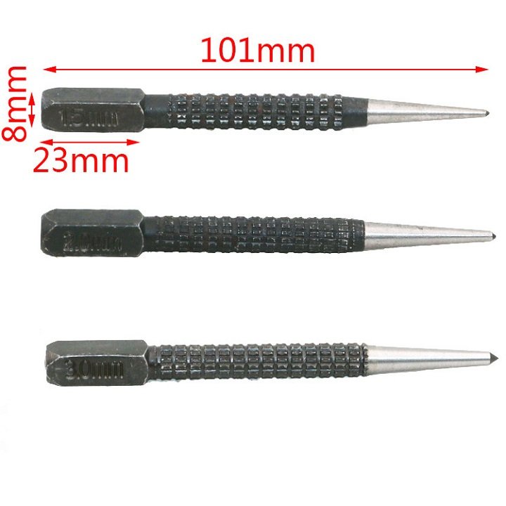 ĐINH ĐỤC LỖ LẤY TÂM CHUẨN trên mặt phăng dễ khoan không bị trượt  – 921