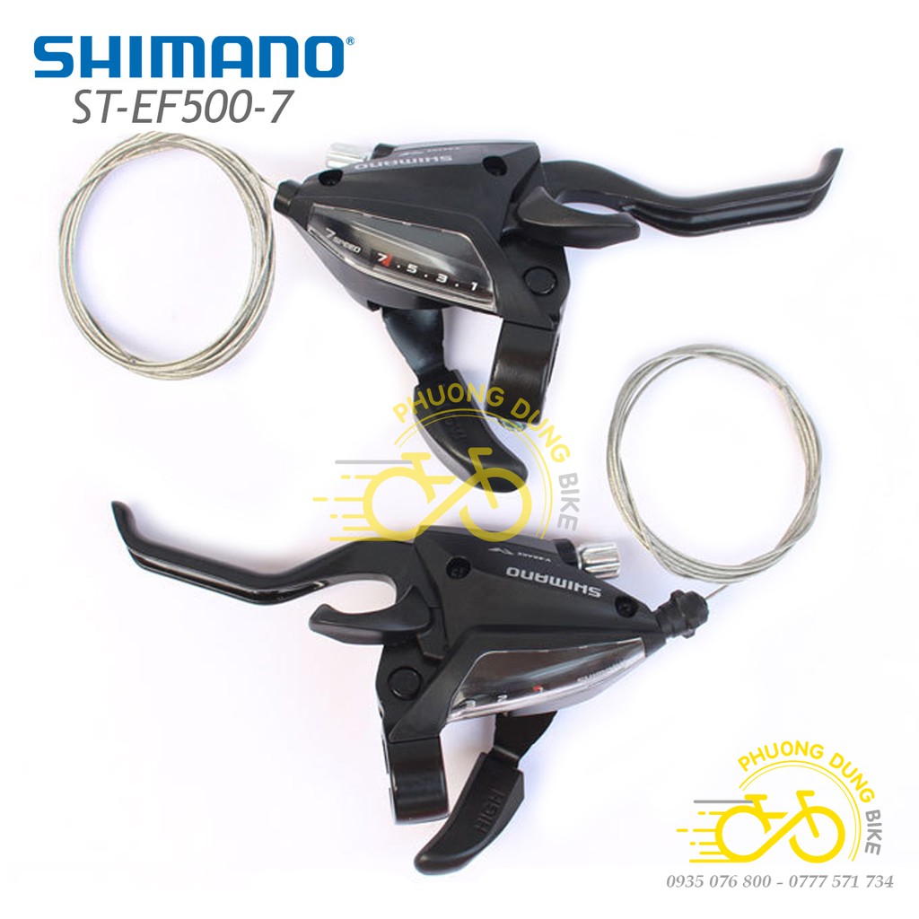 Tay đề xe đạp SHIMANO ST-EF500 3x7 speed - Hàng chính hãng