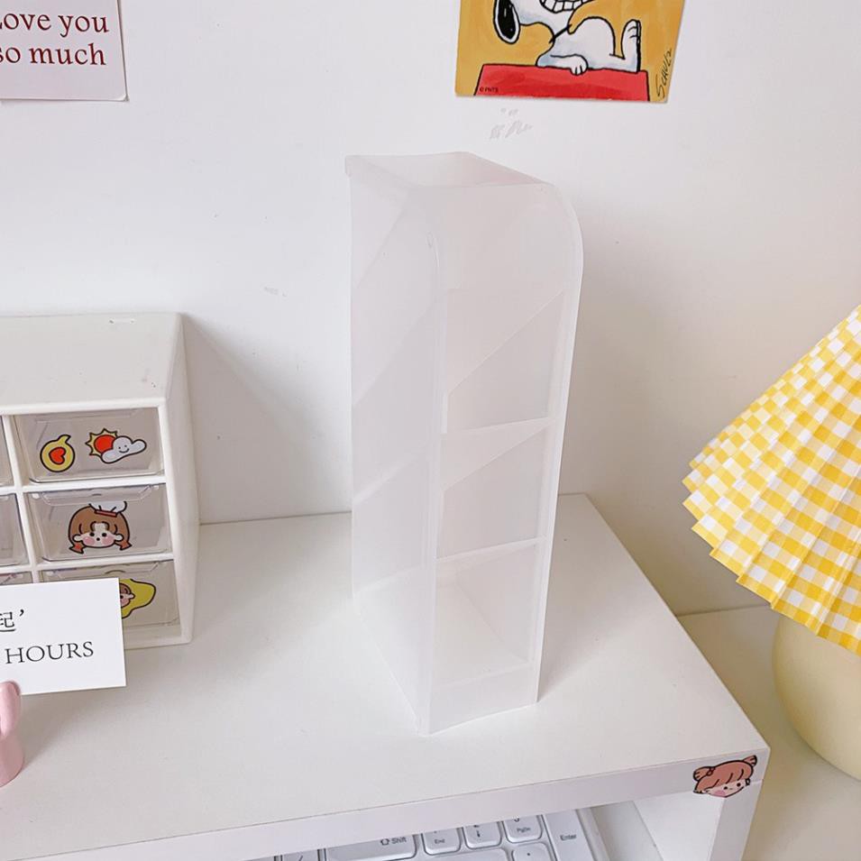 Kệ ống đựng bút 5 tầng mỹ phẩm Xanh/ Trắng/ Hồng ngăn màu siêu đẹp K12