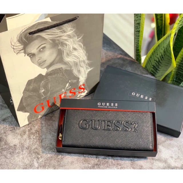 VÍ GUESS DÀI UNISEX DA XƯỚC