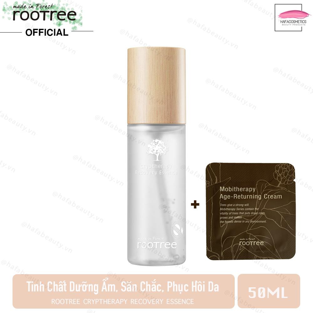 Tinh chất dưỡng ẩm phục hồi làn da Rootree Cryptherapy Recovery Essence 50ml + Tặng 1 [Sample 1g] Ke