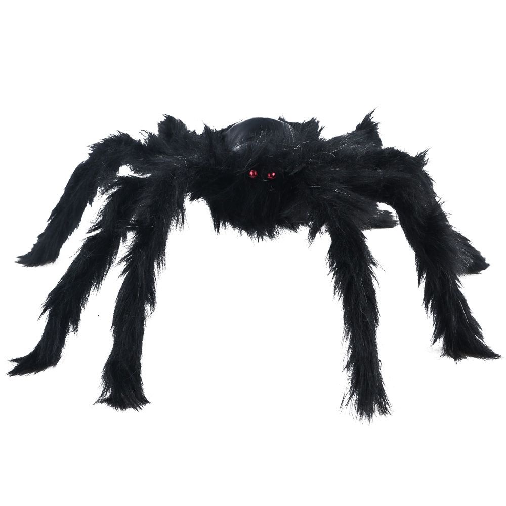 Nhện đen nhồi bông 30cm / 50cm / 75cm trang trí halloween