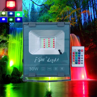 Đèn trang trí nhiều màu sắc có Remote điều khiển cho công trình, thiết kế chống nước công suất 30W