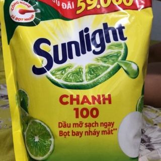Nước rửa chén sunlight chanh túi 2,6kg