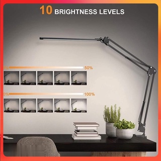 💥Kẹp Kim Loại💥 Đèn LED Kẹp Bàn Pixar 10W 10 độ sáng, đổi 3 màu, Toàn bộ kim loại sang trọng