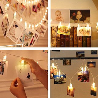 Dây đèn trang trí 10 kẹp hình trang trí nhà cửa, phòng ngủ, decor giáng sinh, tết, sinh nhật, tiệc cưới KA-10