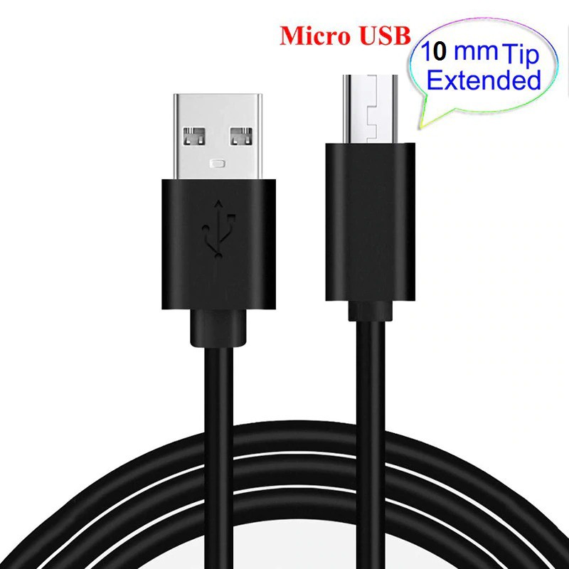 Cáp sạc Micro usb chân dài 10mm