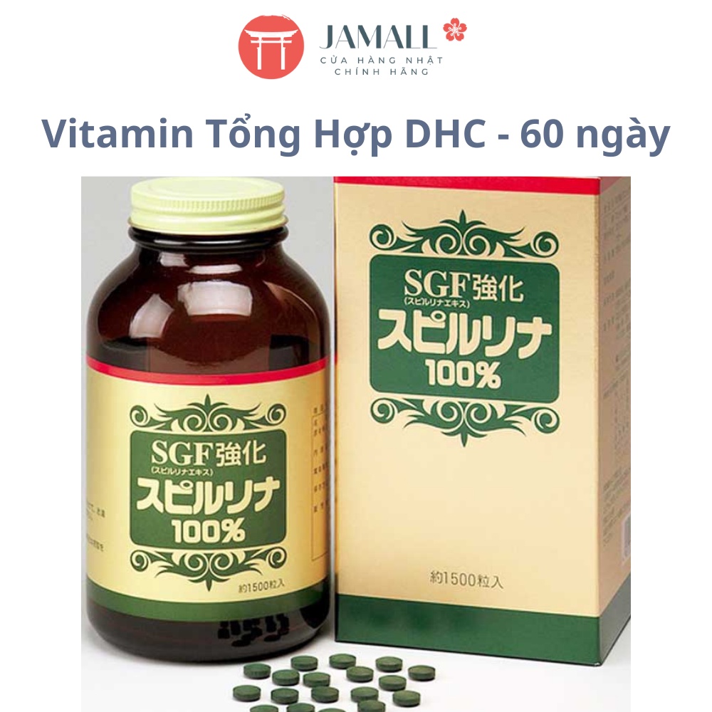 Viên Uống Tảo Xoắn SPIRULINA Bổ Sung SGF 1500 Viên Nội Địa Nhật - JAMALL