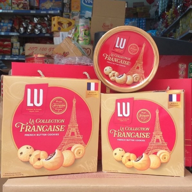 [HOT] Bánh quy bơ LU pháp 540g (kèm túi xách)