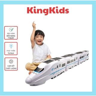 Tàu lượn siêu tốc độ tự tránh vật cản có đèn và nhạc vui tươi cho bé KingKids