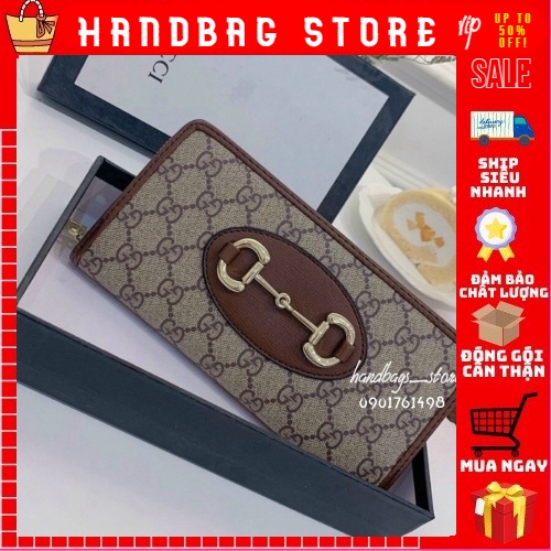 ❤️𝙁𝙍𝙀𝙀𝙎𝙃𝙄𝙋❤️ Ví cầm tay GUCCI WOO khoá kéo full box đen si toan quoc