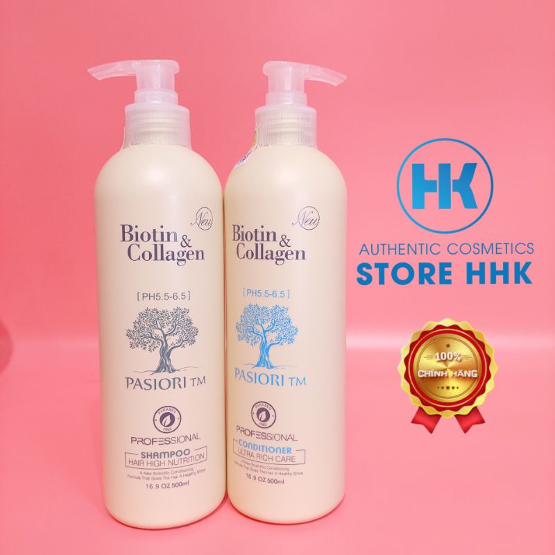 Dầu gội xả BIOTIN COLLAGEN NEW siêu mềm mượt tóc