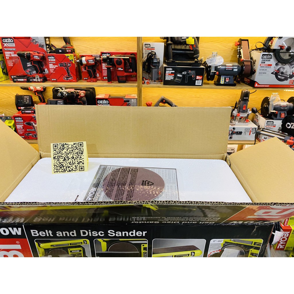 MÁY CHÀ NHÁM BÀN ĐAI VÀ ĐĨA RYOBI RBDS4601G HÀNG MỚI 100%