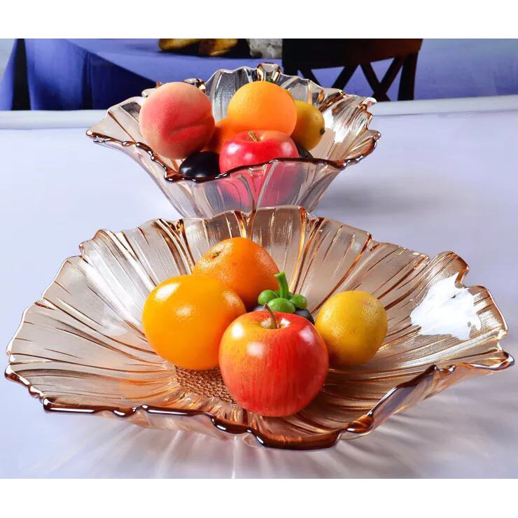 Đĩa thủy tinh hoa hương dương