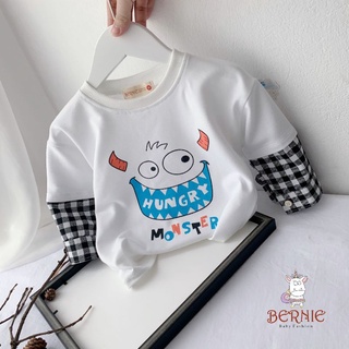 Áo sơ mi phối tay kẻ cho bé trai