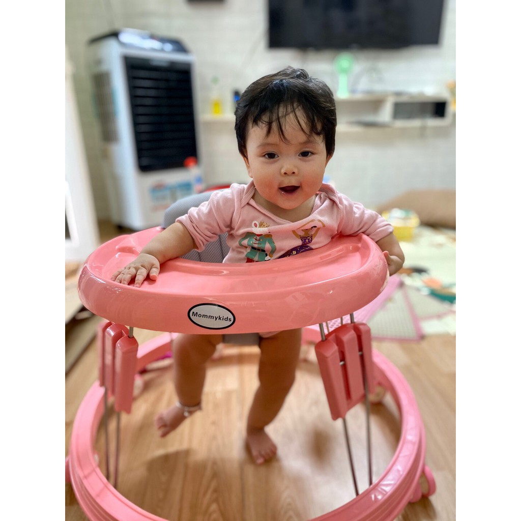 tuan0117 XE TRÒN TẬP ĐI KẾT HỢP XE ĂN DẶM CÓ THỂ GẤP GỌN TOMORROW SKY/ MOMMY KIDS CHO BÉ tuan0117