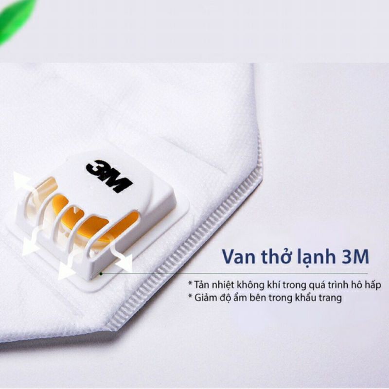 Khẩu trang 3M 9001V lọc khói bụi nano và vi khuẩn - HOMIE MART