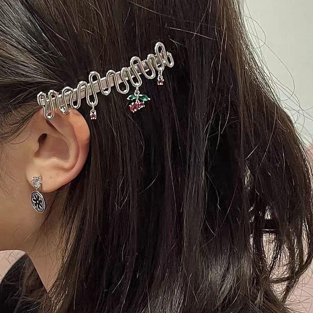 Kẹp Tóc VANES1 Bằng Hợp Kim Họa Tiết Hoa Nho Ngọt Ngào Dễ Phối Đồ Phong Cách Hàn Quốc