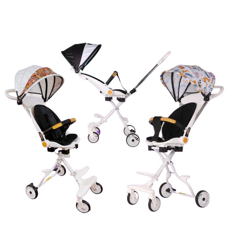 Xe đẩy 2 chiều gấp gọn cho bé M8 có chế độ ngồi và ngả  - Bảo hành 12 tháng