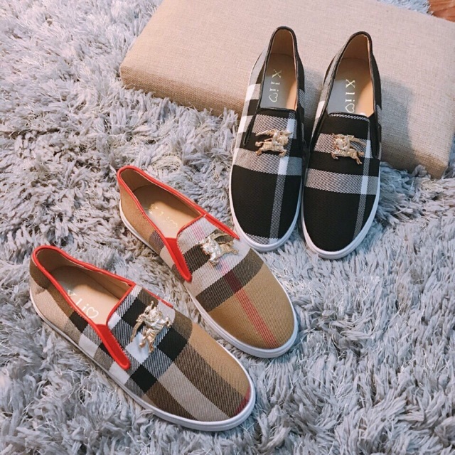 | Vô Địch| (Kèm clip)Giày slip on bbr hàng qc Fullbox | Xả Kho |