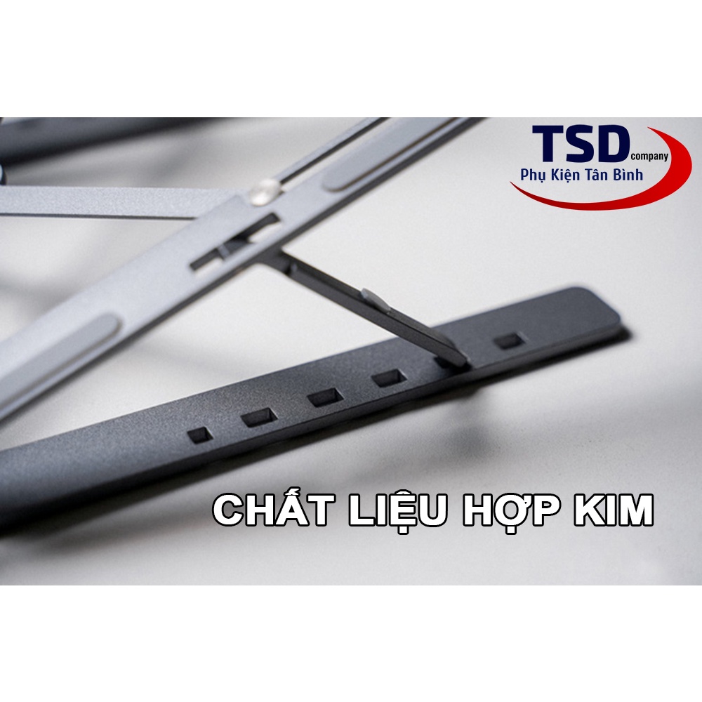 Giá Đỡ Tản Nhiệt Laptop, iPad Xếp Gọn Thông Minh Chất Liệu Hợp Kim Cao Cấp Chắc Chắn