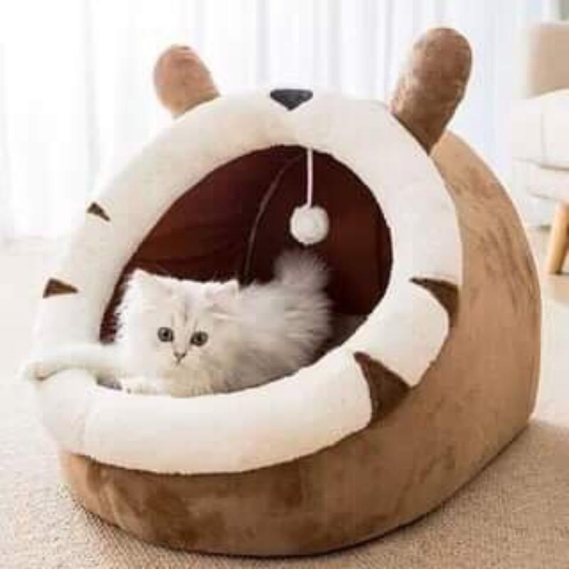 Ổ nệm nằm cho chó mèo ngủ cao cấp mẫu ổ đệm có thể thu gọn, hình thú siêu đẹp-familypetshop.vn