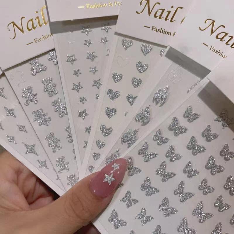 Miếng dán móng tay nail, Hình dán sticker Flash