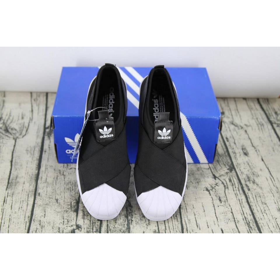 Giày Adidas SuperStar Slip On Đen Trắng Nam Nữ BH 2 Năm 2020 New Có Sẵn :