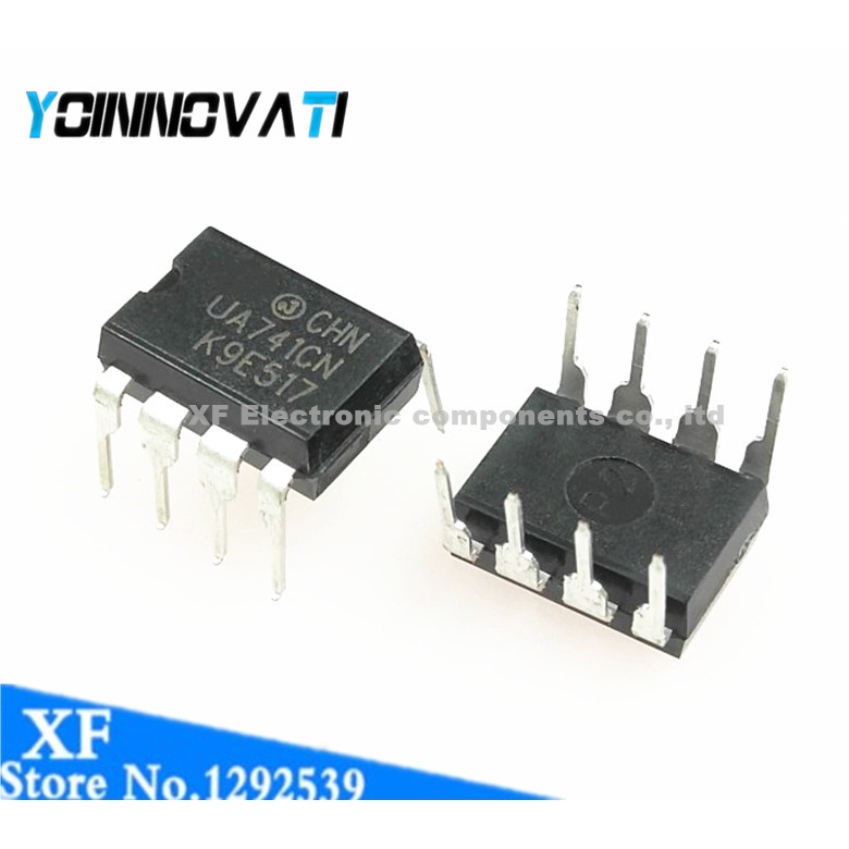 Set 100 Linh Kiện Điện Tử Dip8 Ic Ua741cn Ua741cp Ua741 Op Amp Lm741 741 Ic Opamp Gp 1mhz