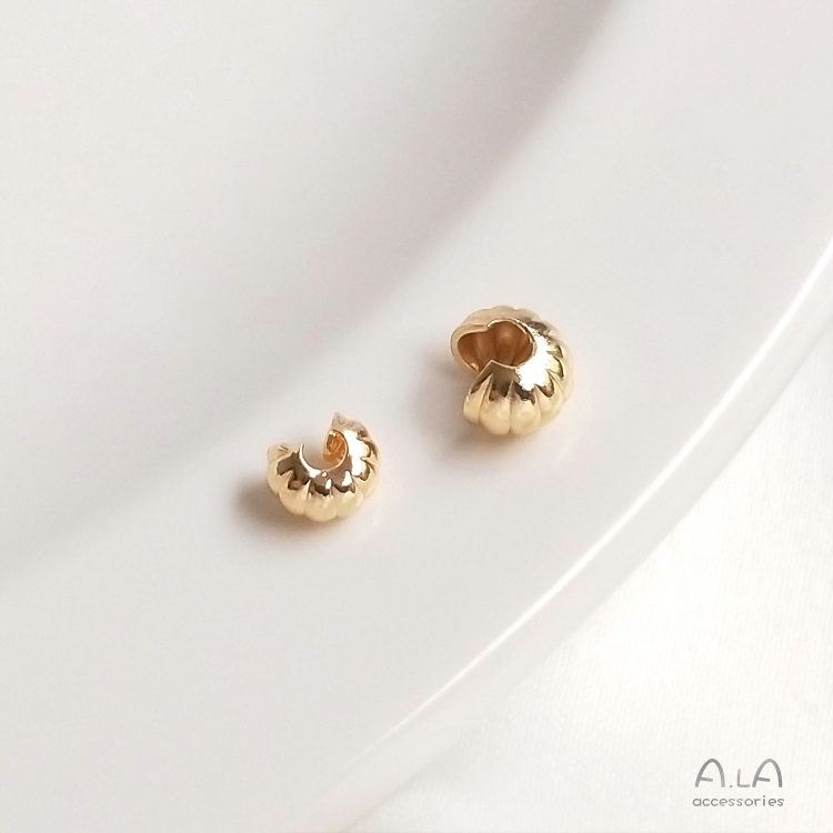 Khóa Cài Nửa Hình Chữ C Màu Vàng Đồng 14K Dùng Làm Vòng Tay DIY