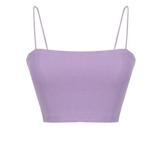 Áo 2 Dây Thun Gân Cọng Bún Ulzzang, [ADORABLE], Top Thun Gân Thời Trang Basic Hot Trend 2021 Ảnh Thật