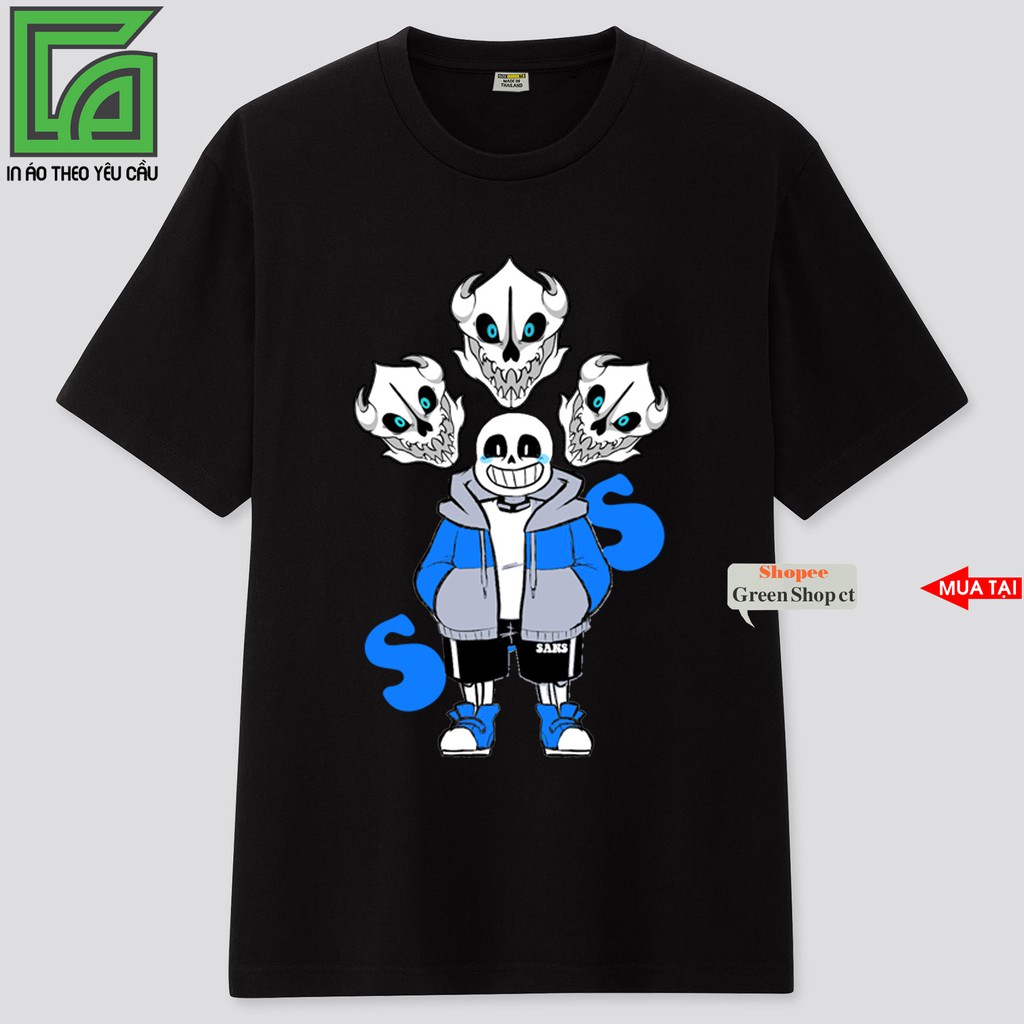 NEW Áo Thun Game Undertale Sans V3 Siêu Ngầu -Có Size Trẻ Em 3 Màu S227