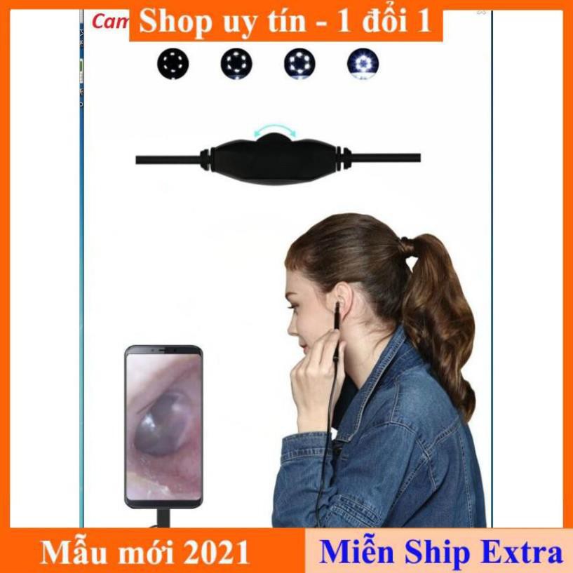 [ Xả kho tết] Camera nội soi y tế soi tai, mũi, họng kiêm - Máy lấy ráy tai HD Visual Earwas Clean Tool