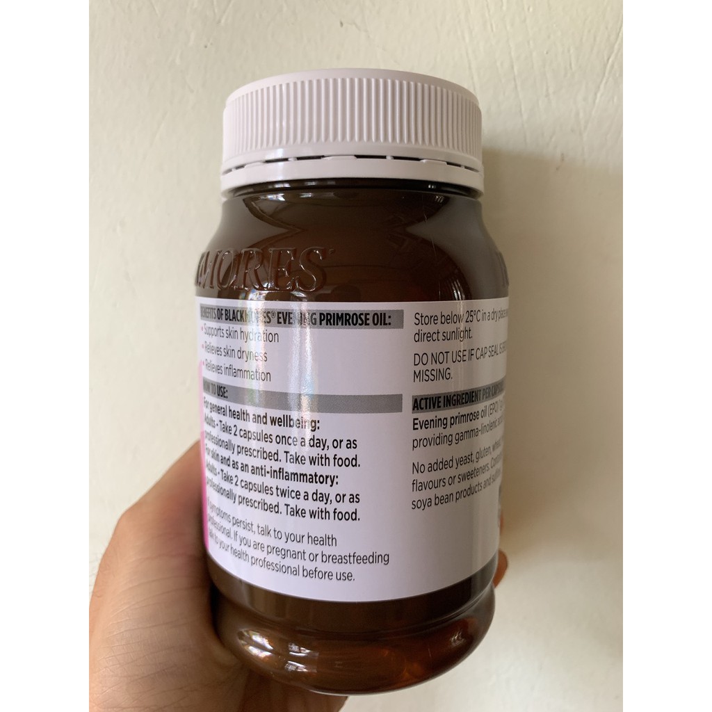 Tinh dầu hoa anh thảo Evening Primrose Oil Blackmores, lọ 190 viên | BigBuy360 - bigbuy360.vn