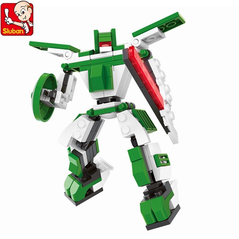 Đồ chơi lắp ráp SLUBAN mô hình chiến binh / robot gồm 90 mảnh ghép tương thích làm quà tặng cho bé