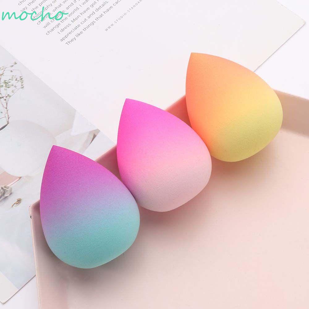 [Hàng mới về] Bông trang điểm màu gradient hình giọt nước bằng xốp dùng được khi khô và khi ướt dành cho bạn gái