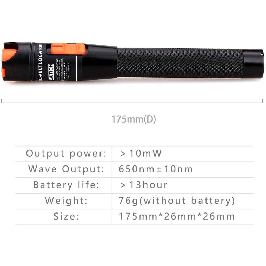 Bút soi sợi quang vỏ sắt công suất 10nW