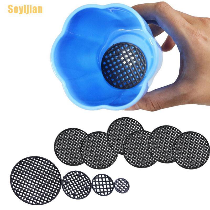 Set 10 Tấm Lưới Lót Đáy Chậu Hoa Chống Rò Rỉ Thoáng Khí