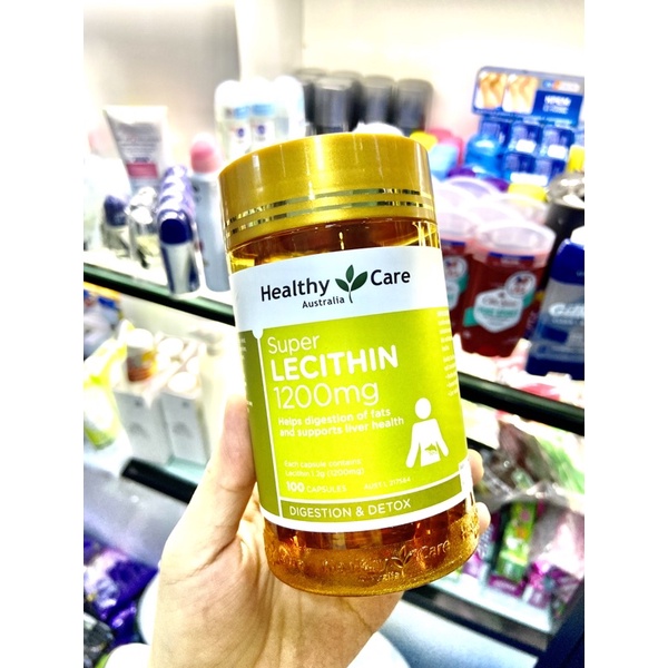 Viên uống Mầm đậu nành của Úc Healthy Care Super Lecithin 1200mg 100 viên